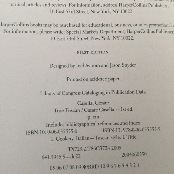 TUSCAN ITALIAN Cookbook 1st Edition - Picture 4 of 7